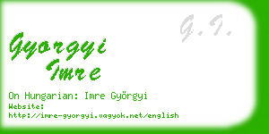 gyorgyi imre business card